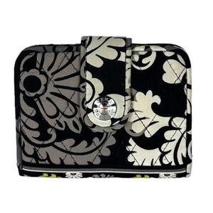 Vera Bradley Baroque Snappy Wallet Medium Snap Slim Bi-Fold Organizer With Wear